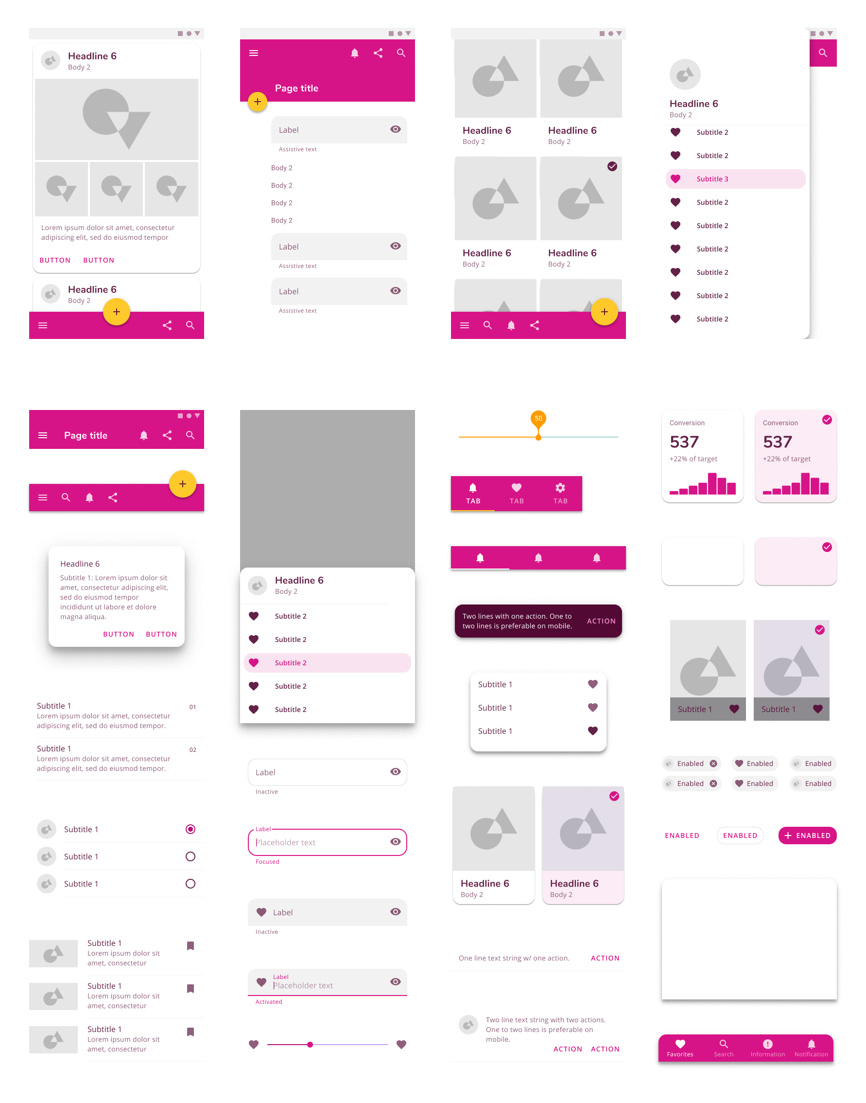 Voyagero Design System components